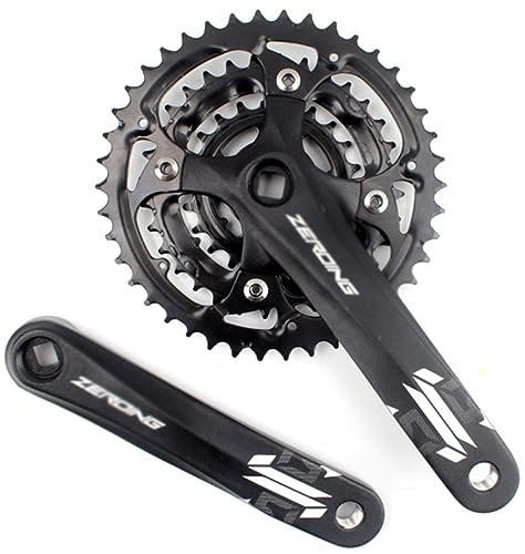 Kurbelgarnitur MTB-Kurbelgarnitur Vierkant 170 mm 104/64 BCD Kurbelarmsatz 22 32 44T mit Kettenblattkurbelarmen 3X 8/9-fach Einfach zu ersetzende MTB-Mountainbike-Kurbelgarnitur (Farbe: 8s 22-32-42T
