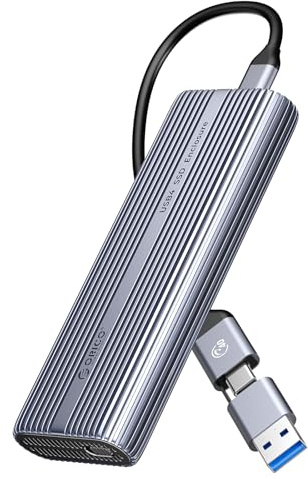 ORICO Carcasa SSD M.2 NVMe 40Gbps USB4, Instalación sin Herramientas, Caja SSD Interna NVMe para Thunderbolt 4/3, USB 3.2/3.1/3.0/2.0, hasta 3500MB/s, Refrigeración de Aluminio - ACOM2