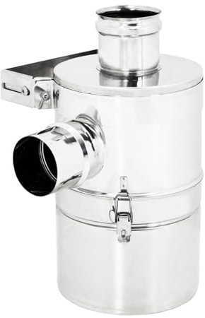 ALLINOX Kit Abbattitore di Fuliggine Ad Acqua Per Stufa a Pellet Filtrazione Efficace Riduzione Fumo e Polveri Sottili MADE IN ITALY (DN 80)