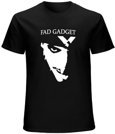 LOVE IS PERFECT Fad Gadget Frank Tovey - Camiseta de manga corta, color negro, Negro, L