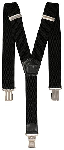 Zukunftsenkel Power Hosenträger verstellbare Y-Form für Herren und Damen, 4cm breit, elastisch, rutschfest, Arbeitshosenträger, Motorradhosenträger, 3 extra starke Clips