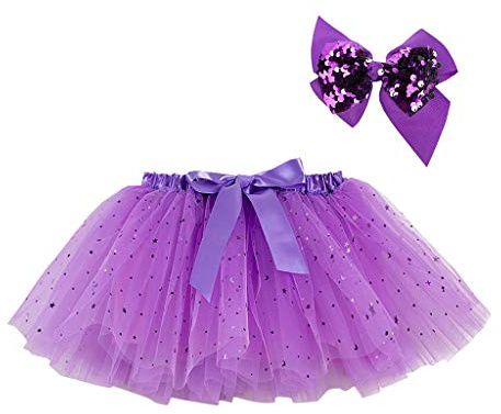Cuwtheugwg Tutu Danse Classique Fille Jupe pour Filles,Enfant Ballet A Paillettes Princesse 2-8 Ans Robe Carnaval Chinoise