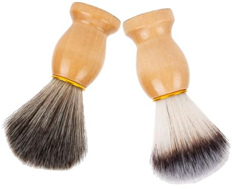 Beaupretty 2stücke Professioneller Rasierpinsel Mit Nackenpinsel Borsten Aus Holz Und Nylon Für Gesichtsreinigung Und Salonreinigung Erzeugt Reichhaltigen Schaum Leicht Zu Reinigen Und Tragba