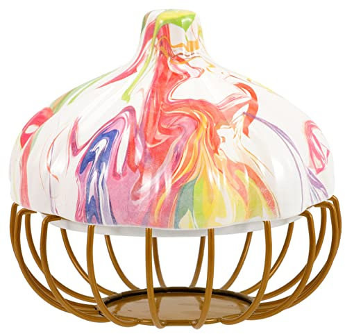 IMIKEYA Garlic Keeper Fruit Basket Storage Container Kitchen Accessory Decorative Garlic Shape Bowl