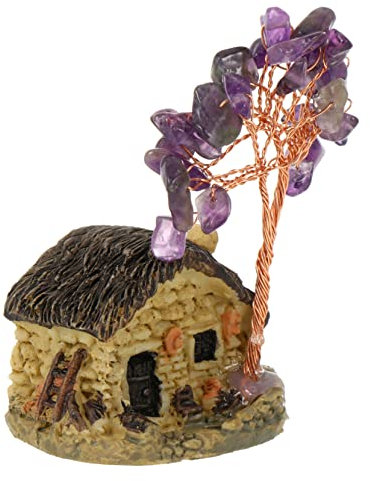 Alipis Kristallornament Baum des Lebens Feng Shui Dekor Tischornament Für Zuhause Und Büro Wohn-Ornament Glücksbaum-Ornament