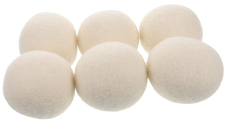 Ipetboom 6pezzi Palline Per Asciugatrice Ammorbidente Bucato Pieghe Adatte Lavatrici e Asciugatrici