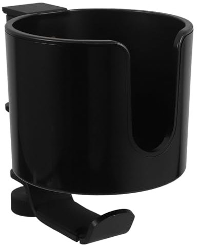 HOLIDYOYO Portavasos Giratorio de 360° con Abrazadera Soporte para Auriculares Portavasos de Escritorio Clip de Mesa para Oficina y Hogar Soporte para Bebidas