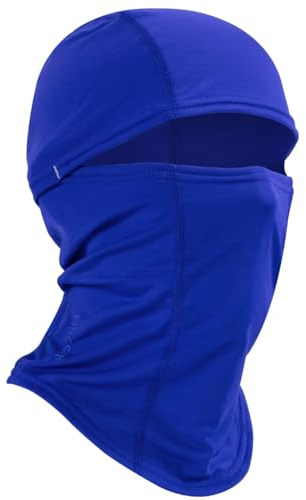 Huccik Passamontagna Invernale - Maschera da Sci Windproof per Moto, Sci e Ciclismo, Copri Volto Foderato in Pile Uomo e Donna (IT, Testo, Taglia Unica, Blu Reale)
