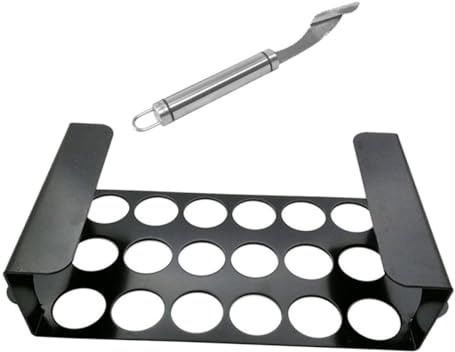 Garneck 1 Juego Rejilla para Barbacoa de Muslos Descorazonador de Pimientos de Inoxidable Herramienta de Cocina Multifuncional para Asados y Cocción Casa