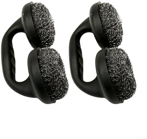 Lot de 2 brosses métalliques robustes pour un nettoyage efficace de la grille du barbecue