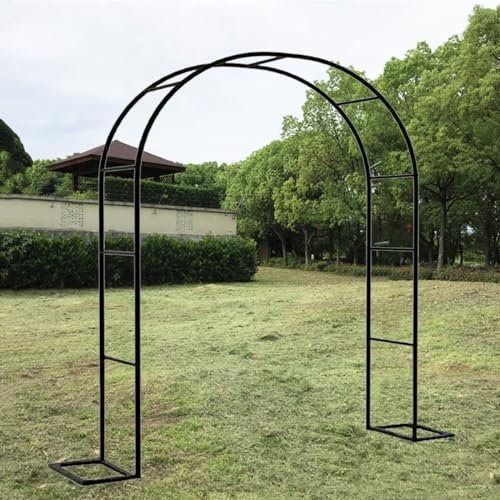 Arco de jardín metálico Grande para Bodas: Enrejado Decorativo para Plantas trepadoras, Rosales y Soporte para Flores. Disponible en 120 cm, 140 cm, 180 cm, 200 cm y 240 cm (11,4 x 7,2 pies)