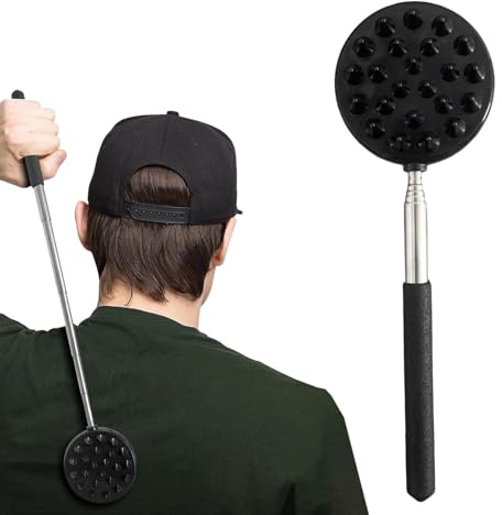 Renchey Herramienta Extensible para Rascarse la Espalda - Rascador de Espalda Telescópico de Acero Inoxidable,Ayuda Portátil para Rascarse para Adultos, Mujeres, Hombres, Niños, Adolescentes y Mayores