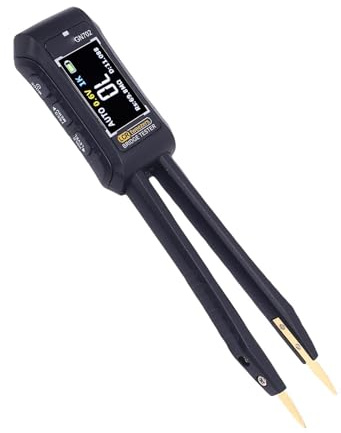 Luocute Tester Digitale di Tintinnio, Tester del Diodo del Condensatore di Misurazione Automatica con Sacchetto per la Misurazione Dell'induttanza SMD, Test dei Componenti Elettronici