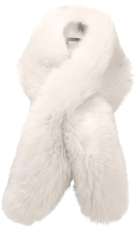 Sciarpa ad anello da donna e uomo, per autunno e inverno, antivento, morbida e calda, sottile, morbida sciarpa ad anello, accessorio invernale per attività all'aperto, bianco, Taglia unica