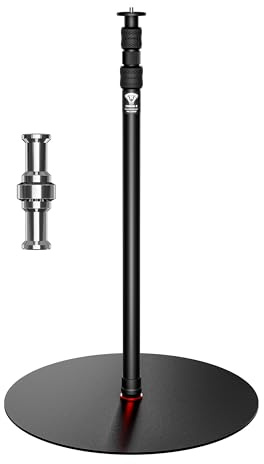 IFOOTAGE Cobra RB-A500 Monopiede Professionale in Alluminio per Fotocamera, Supporto da Pavimento Resistente con Base Zavorrata, Altezza Regolabile, Supporto per Luci da Studio, Diametro Base: 50 cm