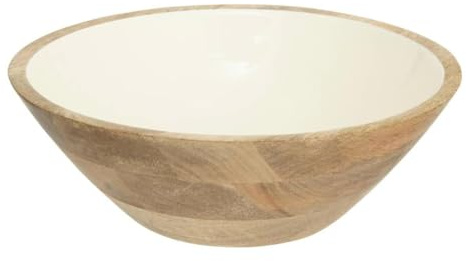 Paris Prix Secret de Gourmet - Saladier en Bois Inaya 30cm Blanc