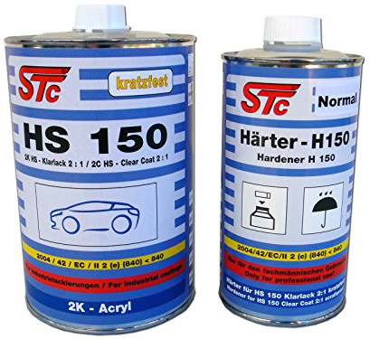 STC 2K HS 150 Acryl Klarlack Spezial Set 1,5 L – Härter normal | Mischverhältnis 2:1 – kratzfest