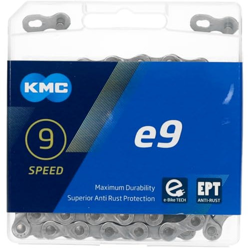 KMC Unisex Kmc E9 Ept Chain, Dark Silver, 136 Link UK