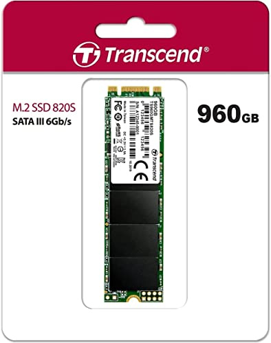 Transcend MTS820S SSD interne 960GB M.2 2280 SATA III 6 Gb/s 3D TLC NAND - TS960GMTS820S