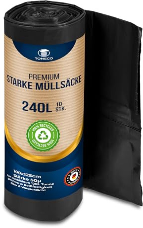 STARKE Müllsäcke 240l (100 bis 300 Säcke), typ 80 (100)
