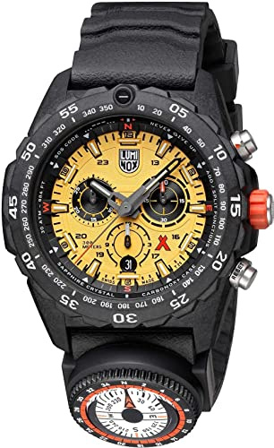 Luminox Herren Survival Uhr Bear Grylls Survival 3740 Master Series in der Farbe Schwarz mit Kautschukarmband, Gehäusedurchmesser: 45 mm, XB.3745
