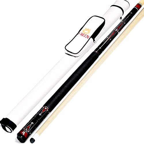 Billardqueues Professionelle Pool-Queue-Stick - 58 Zoll 1/2 kanadischer Ahorn Professioneller Billard-Pool-Stick, 13 mm mehrschichtige Lederspitze, Billard-Pool-Queue-Stick (18-20 Oz) GCSQF210826(Colo