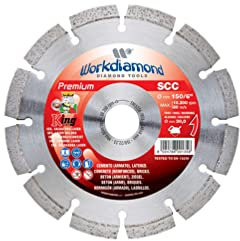 Disque diamant segmenté SCC - D. 150 x Al. 22.23 x H. 10 mm - Béton/Brique - Spécial rainureuse