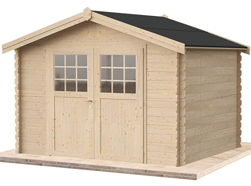 Casetta da giardino in legno per esterni 9 mq 300x300 25mm MADE IN ITALY mod. MIRO' casetta in legno, rimessa attrezzi, deposito, box per esterni