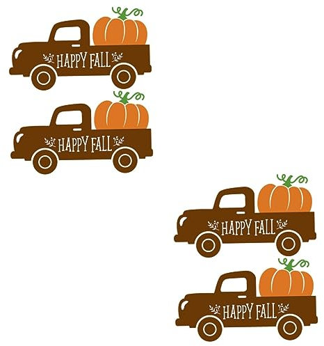 Warmhm 4stücke Pvc Thanksgiving Wandsticker Bunte Herbstdeko Für Fenster Und Gläser Einfache Anbringung Und Entfernung Für Festlichkeiten Und Partys