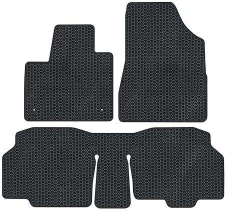 moto-MOLTICO Eva Fußmatten Auto - Automatten passend für Renault Kangoo III ab 2021 5 Personen, rutschfeste und Wasserfeste Autoteppiche