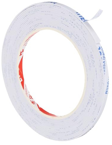 PATIKIL Cinta de Espuma de Sellado de 5 m / 16.4 Pies, 5 mm de Ancho 1 mm de Grosor Cinta de Sellado de Muebles de Puerta de un Solo Lado para Ventanas, Color Blanco