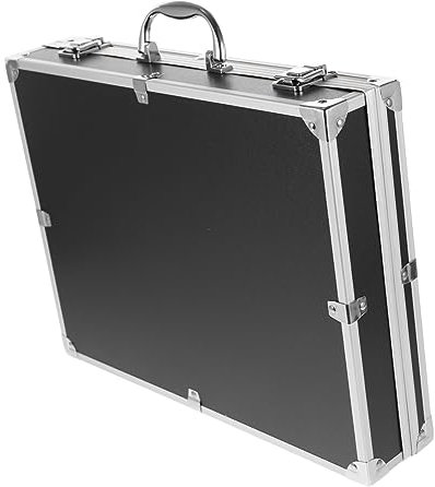 jojofuny Abschließbarer Aluminium-aufbewahrungskoffer Multifunktional Tragbar Mit Großem Fassungsvermögen Robust Als Werkzeugkoffer Medizinkoffer Und Makeup-box Für Zuhause Büro Unterwegs