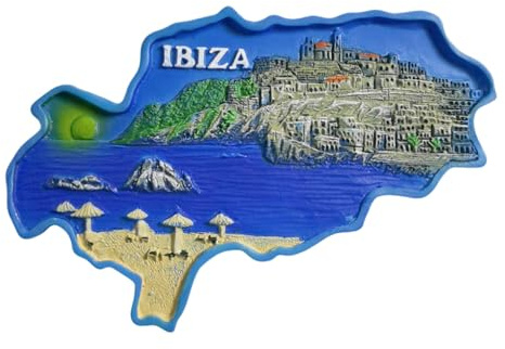 Kühlschrankmagnet Ibiza Spanien Reise Souvenir Kühlschrank Dekoration Magnet Aufkleber Handwerk 3D