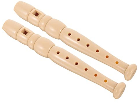 Toyvian 2 Stück Plastik Flöte für Klarinette Musikinstrument für Anfänger für Musikunterricht und Praktische Übungen der Grundschule