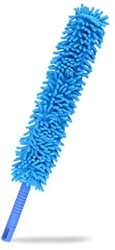PartyKindom 2pcs Adjustable Bendable Cleaning Duster Microfiber Duster for Car Computer Home Static Dust Removal Brush