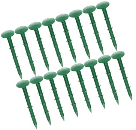 ARTIBETTER 150 Piezas Estacas de Plástico para Jardín Clavos de Suelo para Paisajismo Grapas de Fijación para Césped Artificial y Malla Antihierbas Estacas Resistentes para Huerto y