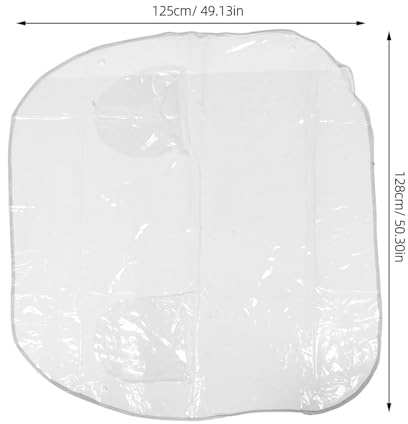 VALICLUD Housse Moto Étanche Renforcée Protection Pluie pour Scooter Électrique et Moto Taille Supérieure Transparente avec Protection Rétroviseur Résistante Aux Intempéries et Vent