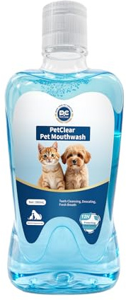 PCpetclear Zahnpflegezusatz für Haustiere, umfassende Mundhygiene, 380 ml