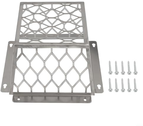 Hosrivae Grille d'aération en acier inoxydable pour sèche-linge - Anti-oiseaux - Pour grille d'aération de 3 à 4 pouces - Très résistante - Utilisation en extérieur