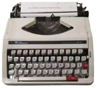 Teclado mecánico estilo máquina de escribir manual, máquina de escribir inalámbrica vintage con diseño retro clásico