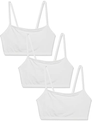 Fruit of The Loom Reggiseno Sportivo in Cotone con Spalline Sottili, Confezione da 3 Pezzi, Colori alla Moda Reggiseno Sportivo Donna (Pacco da 3)