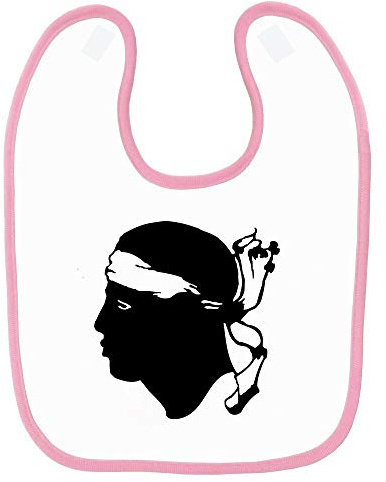 Mygoodprice Bavoir bébé imprimé corse Rose