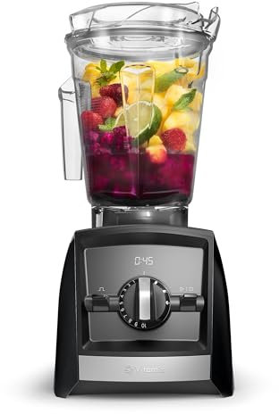 Vitamix A2500 Ascent Series Smart Blender, Professional-Grade, 64 oz. Low-Profile Container, Black (Renewed)
