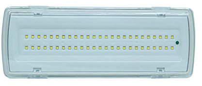 SLS SHOP Lampada Di Emergenza Con 50 Led Completa Di Incasso E Batteria Luce Bianca 4W