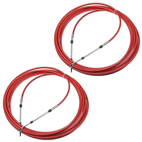 Motoforti 2 Stück 10 m 394 Zoll Gaszug Fernbedienung Box Kabel rot