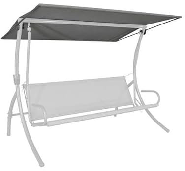 ANGERER Freizeitmöbel GmbH Hollywoodschaukel Sonnendach - passend für viele 3-Sitzer Hollywoodschaukeln - Schaukeldach Made in Germany (Primetex beige, 210 x 145 cm)