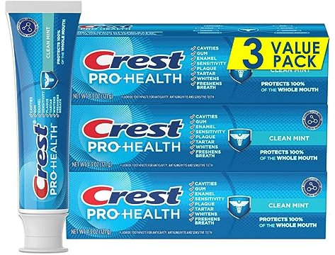 Crest Pro-Health Clean Mint Toothpaste (4.3oz) Triple Pack