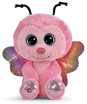 NICI GLUBSCHIS Schmetterling Lilli Papilli 25 cm – Kuscheltier aus weichem Plüsch, niedliches Plüschtier zum Kuscheln und Spielen, für Kinder & Erwachsene, 48737, tolle Geschenkidee, pink
