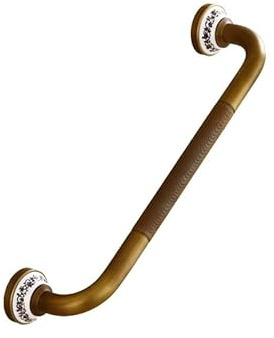 SBOJI Haltegriff Dusche,Haltegriff Antike Haltegriffe for Badezimmer, Wandmontage, Sicherheitsgriff, Handtuchhalter, Badewannen-Handlauf, Messing, rutschfeste Armlehnen-Hardware for ältere Menschen