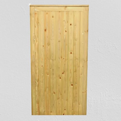 Wooden TVG Garden Gate Pedestrian Gate Wooden Pressure Treated 5ft(150cm High x 83cm Wide x 5cm Deep)